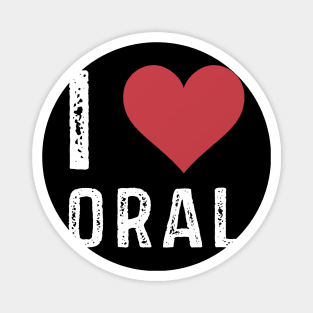 I Heart Love Oral Magnet